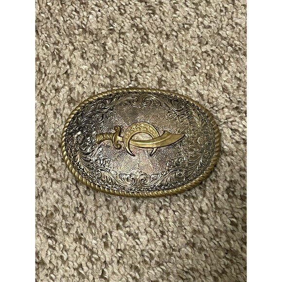 Other - Vintage Gold Tone Shriner Belt Buckle Mason Masonic Freemason